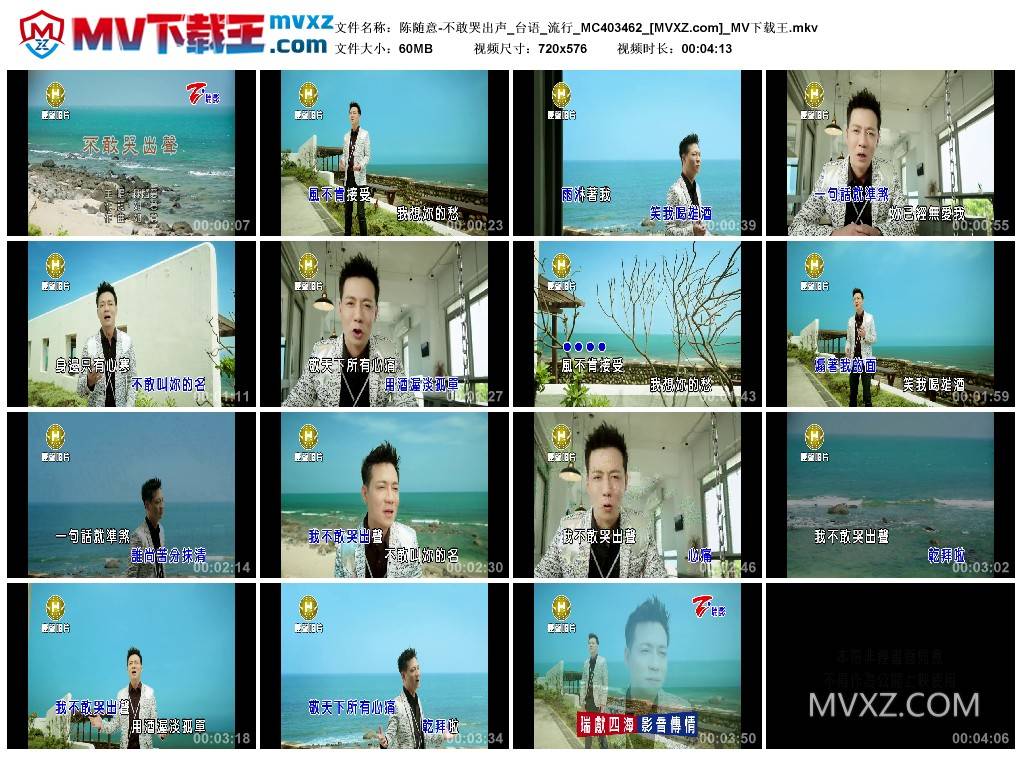 陈随意-不敢哭出声_台语_流行_MC403462